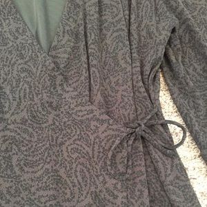 J. Jill floral tie over stretchy cardigan size XL